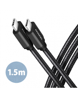 AXAGON Data and charging USB 3.2 Gen 1 cable, 1.5 m | BUCM3-CM15AB | USB Type C - USB Type C