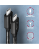 AXAGON Data and charging USB 3.2 Gen 1 cable, 1.5 m | BUCM3-CM15AB | USB Type C - USB Type C