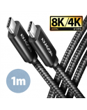 AXAGON Data and charging USB4 Gen 3x2 cable, 1 m | BUCM432-CM10AB | USB Type C - USB Type C