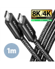 AXAGON Data and charging USB4 Gen 3x2 cable, 1 m | BUCM3-CM15AB | USB Type C - USB Type C