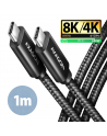 AXAGON Data and charging USB4 Gen 3x2 cable, 1 m | BUCM3-CM15AB | USB Type C - USB Type C