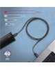 AXAGON Data and charging USB4 Gen 3x2 cable, 1 m | BUCM3-CM15AB | USB Type C - USB Type C
