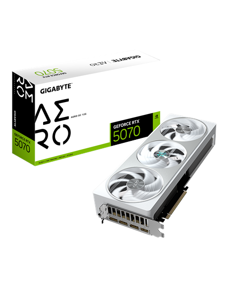 Gigabyte GeForce RTX 5070 AERO OC 12G | NVIDIA | 12 GB | GeForce RTX 5070 | HDMI ports quantity 1 | PCI-E 5.0