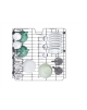 Candy Dishwasher | CF 3C7F0W | Free standing | Width 60 cm | Number of place settings 13 | Number of programs 8 | Energy efficie