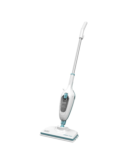 BLACK & DECKER | Steam mop | FSMH13E10-QS | Power 1300 W | Water tank capacity 0.38 L | White/Blue
