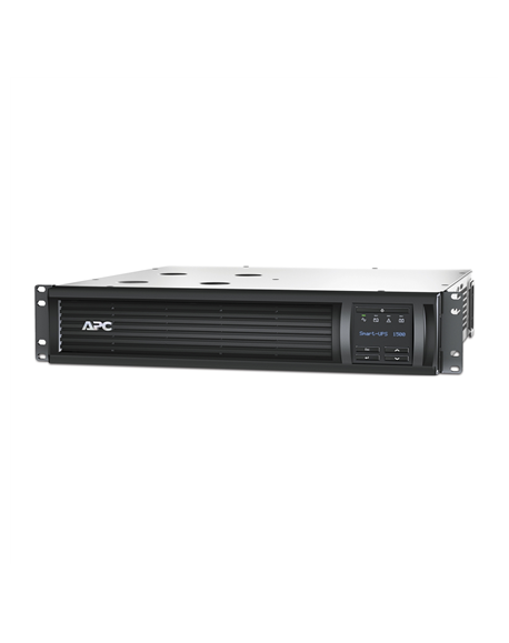 Schneider Electric APC Smart-UPS, Rackmount 2U, 230V, 4x IEC C13 sockets, Network card, AVR, LCD | SMT1500RMI2UNC | 1500 VA | 10