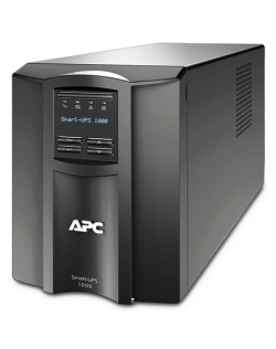 Schneider Electric APC Smart-UPS, Tower, 8x IEC C13 outlets, SmartConnect Port+SmartSlot, AVR, LCD | SMT1000IC | 1000 VA | 700 W