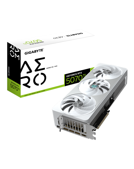 Gigabyte GeForce RTX 5070 Ti AERO OC 16G | NVIDIA | 16 GB | GeForce RTX 5070 Ti | HDMI ports quantity 1 | PCI-E 5.0