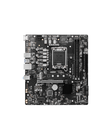 MSI PRO B760M-B DDR4 | Processor family Intel | Processor socket LGA1700 | DDR4 | Supported hard disk drive interfaces SATA, M.2