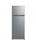 Midea Refrigerator | MDRT294FGE50 | Energy efficiency class E | Free standing | Double Door | Height 143 cm | Fridge net capacity 163 L | Freezer net capacity 41 L | 40 dB | Stainless steel