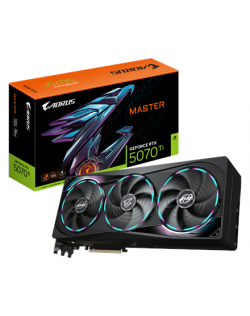 Gigabyte AORUS GeForce RTX 5070 Ti MASTER 16G | NVIDIA | 16 GB | GeForce RTX 5070 Ti | GDDR7 | HDMI ports quantity 1 | PCI-E 5.0