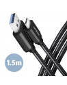 AXAGON Data and charging USB 3.2 Gen1 cable, 1.5 m | BUCM3-AM15AB | USB Type C - USB Type A