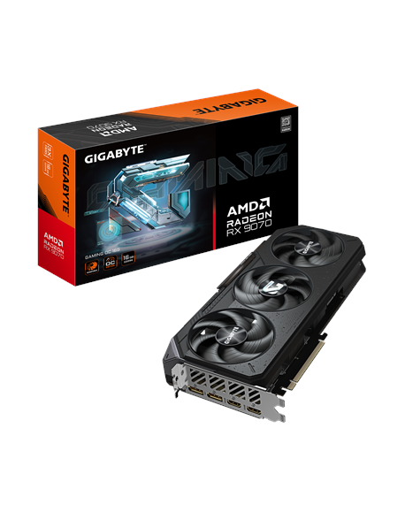 Gigabyte Radeon RX 9070 GAMING OC 16G | AMD | 16 GB | Radeon RX 9070 | HDMI ports quantity 2 | PCI-E 5.0
