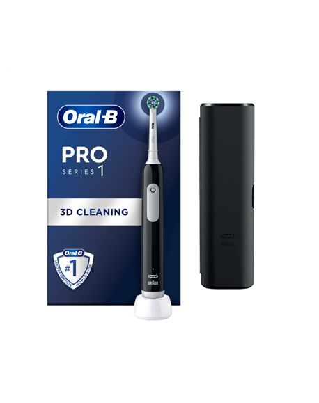 Oral-B Electric Toothbrush with Travel Case | Pro Series 1 | Rechargeable | For adults | Number of brush heads included 1 | Numb