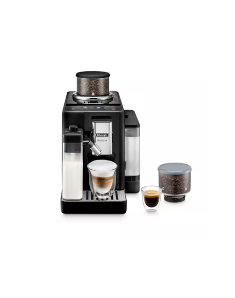 Delonghi | Coffee Maker | EXAM440.55.B Rivelia | Pump pressure 19 bar | Built-in milk frother | Automatic | 1450 W | Onyx Black