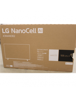 LG | 4K Ultra HD Nanocell Smart TV | 43NANO82T3B | 43" | Smart TV | webOS24 | DAMAGED PACKAGING