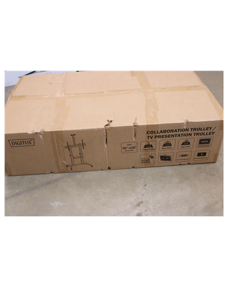 SALE OUT. DIGITUS TV Cart, 70-120" 140 kg max., Black | Digitus | Other | 70-120 " | Maximum weight (capacity) 140 kg | DAMAGED 