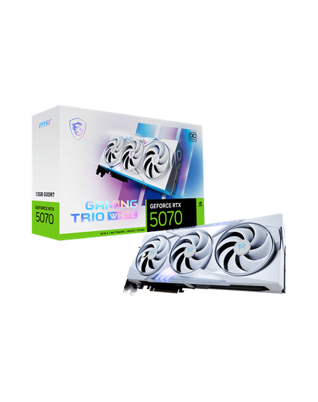 MSI GeForce RTX 5070 12G GAMING TRIO OC WHITE | NVIDIA | 12 GB | GeForce RTX 5070 | GDDR7 | HDMI ports quantity 1 | PCI Express 