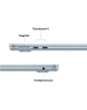 Apple MacBook | Air | Sky Blue | 13 " | IPS | 2560 x 1664 pixels | Apple M4 | 16 GB | Solid-state drive capacity 256 GB | Apple 