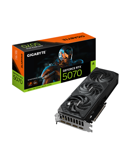 Gigabyte GeForce RTX 5070 WINDFORCE OC SFF 12G | NVIDIA | 12 GB | GeForce RTX 5070 | HDMI ports quantity 1 | PCI-E 5.0