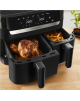 TEFAL Dual Easy Fry Essential Airfryer | EY901N | Power 2700 W | Capacity 8.3 L | Black