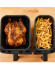 TEFAL Dual Easy Fry Essential Airfryer | EY901N | Power 2700 W | Capacity 8.3 L | Black