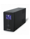 EnerGenie UPS with USB and LCD display, Black | EG-UPS-034 | 1500 VA | 900 W