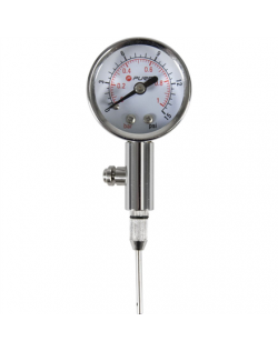 Pure2Improve | Pressure Gauge | Silver