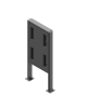 EDBAK | Floor stand | POK101 | 55 " | Maximum weight (capacity) 80 kg | Black
