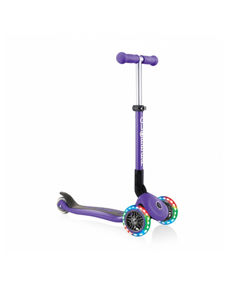 Globber | Junior Scooter | Purple | Scooter Junior Foldable Fantasy Lights | 437-103