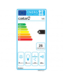 CATA Hood | VK 6000 WH | Wall mounted | Energy efficiency class A | Width 60 cm | 398 m³/h | Push buttons | CSLED | White