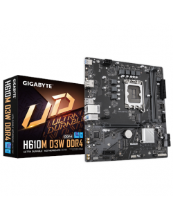Gigabyte H610M D3W DDR4 | Processor family Intel | Processor socket LGA1700 | DDR4 | Supported hard disk drive interfaces M.2, S