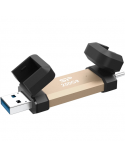 Silicon Power DS72 | 250 GB | USB Type-A/USB Type-C 3.2 Gen 2 | Gold
