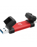 Silicon Power DS72 | 1000 GB | USB Type-A/USB Type-C 3.2 Gen 2 | Red