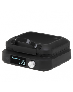 Adler Waffle Maker with LED Display | AD 3087 | 2200 W | Number of pastry 2 | Belgium | Black