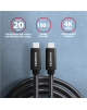 AXAGON SPEED + USB-C, USB 20Gbps Cable, 0.5 m | BUCM32-CM05AB | USB Type-C to USB Type-C