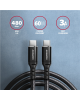 AXAGON Data and charging cable, 2 m | BUCM-CM20AB | USB Type C to USB Type C