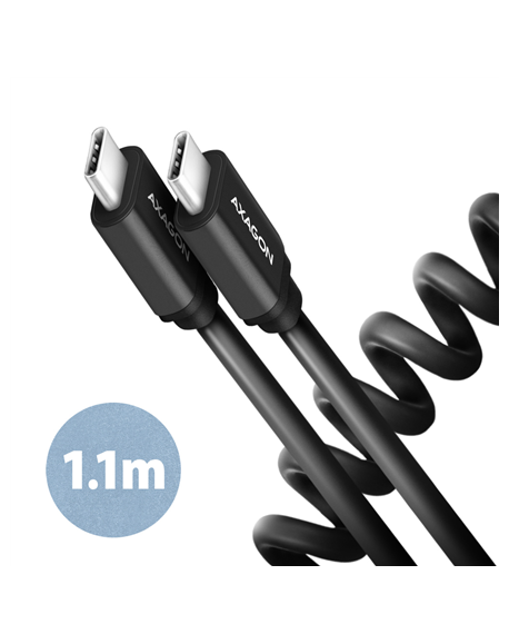 AXAGON Data and charging cable, 1.1 m | BUCM-CM20TB | USB Type C to USB Type C