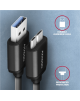 AXAGON Data and charging cable, 1 m | BUMM3-AM10AB | USB Type A to USB Type Micro-B