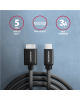 AXAGON Data and power suply cable, 1 m | BUMM3-CM10AB | USB Type C to USB Type Micro-B