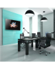 EDBAK Wall mount | Lateral adjustment of the screen once mounted on the wall plate | 50-86 " | Maximum weight (capacity) 80 kg | Black