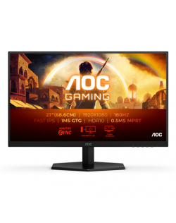 AOC 27G42E | 27 " | IPS | FHD | 16:9 | 180 Hz | 1 ms | 1920 x 1080 pixels | 300 cd/m² | HDMI ports quantity 1 | Black