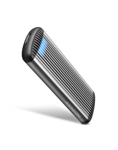AXAGON SuperSpeed USB Micro-B - M.2 SATA SSD Ribbed Box | EEM2-SA