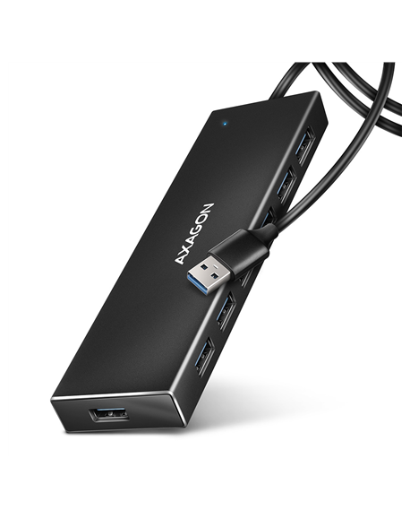 AXAGON SuperSpeed USB-A FLAT Hub | HUE-F7A