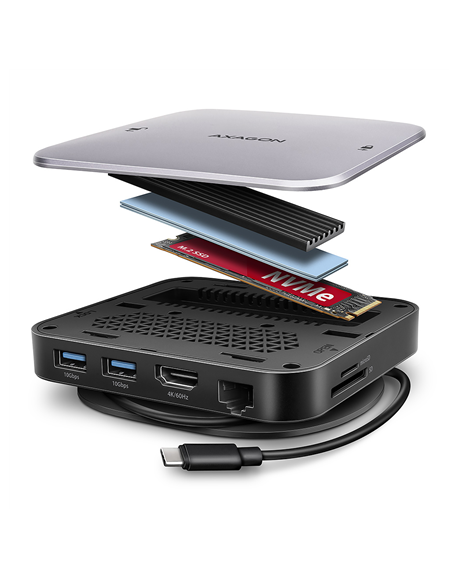 AXAGON USB-C 10Gbps UFO 9in1 Hub | HMC-UFO