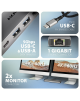 AXAGON USB-C 5Gbps DUAL 4K DISPLAY 7in1 Hub | HMC-7HX2