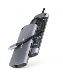 AXAGON SuperSpeed USB-C Combo 6in1 Hub | HMC-6M2