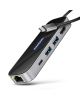 AXAGON USB-C 5Gbps GLASS 6in1 Hub | HMC-6GLN