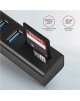 AXAGON SuperSpeed USB-A Hub and Card Reader | HMA-CR3A