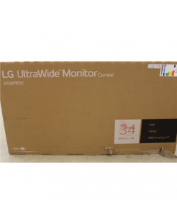 SALE OUT. LG 34WP65CP-B 34" curved UltraWide VA/ 3440 x 1440/21:9/5ms/300cd/HDMI/Headset output/Black | LG | Curved UltraWide Mo